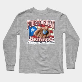 Puerto Rican Basebal Long Sleeve T-Shirt